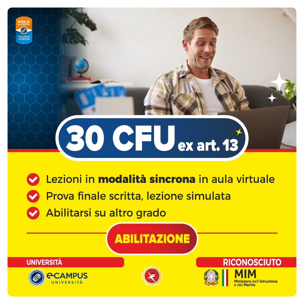 30 CFU eCampus per la formazione e l'abilitazione dei docenti