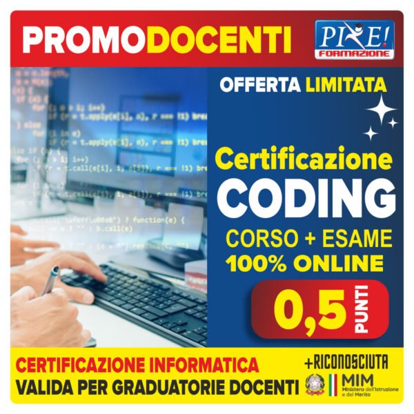 CODING certificazione docenti riconosciuta MIM
