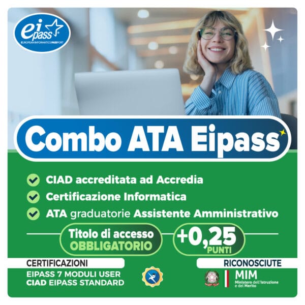 COMBO ATA Eipass: 7 Moduli User e Standard (CIAD)