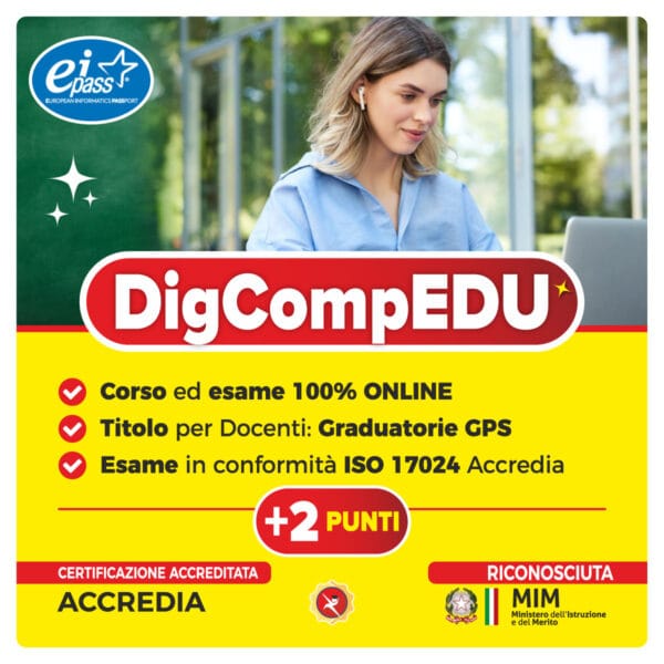 EIPASS DigCompEdu | Certificazione Docenti Accredia