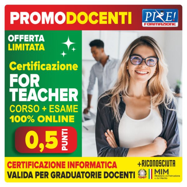 FORTEACHER certificazione docenti riconosciuta MIUR