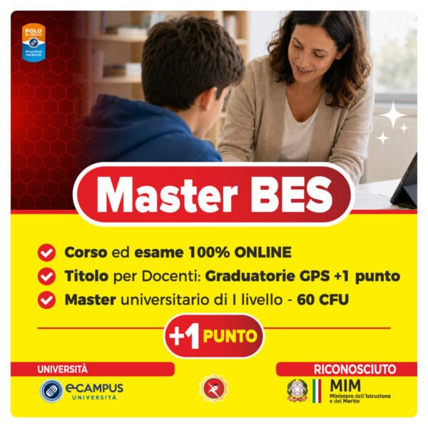 Master BES eCampus: attività di didattica inclusiva tra docente e alunno