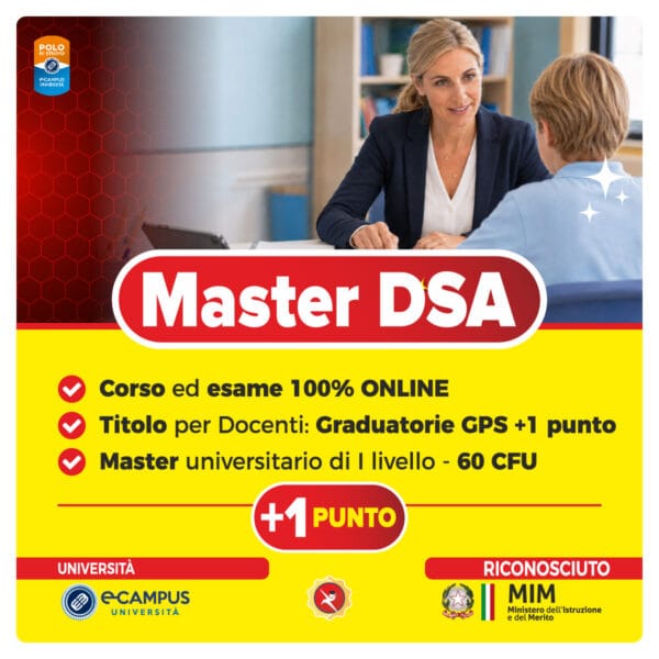 Master DSA eCampus con docente e studente durante un’attività di didattica inclusiva